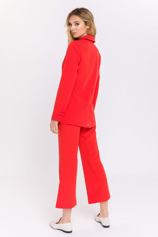 English Factory Double Breasted Blazer RED