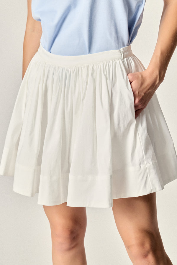 English Factory Flared Mini Skort WHITE