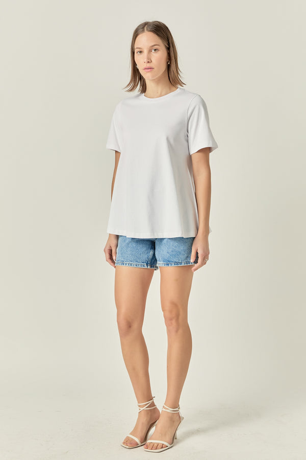 English Factory Flared T-Shirt WHITE