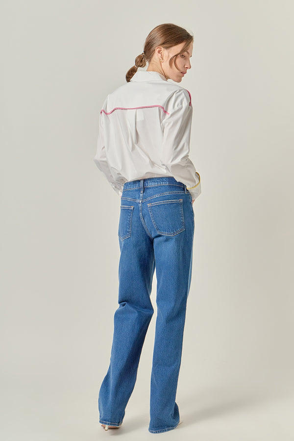 English Factory Flat Binding Detailed Shirt MULTI