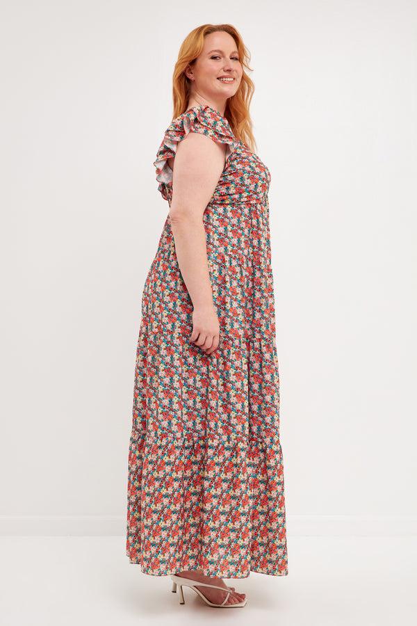 English Factory Floral Tiered Maxi Dress MULTI