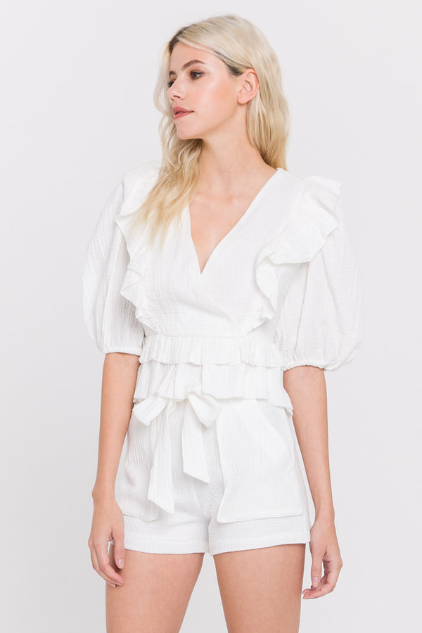 English Factory Front Pocket Shorts WHITE