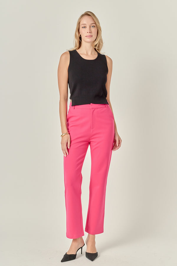 english factory High-waist Knit Pants FUCHSIA