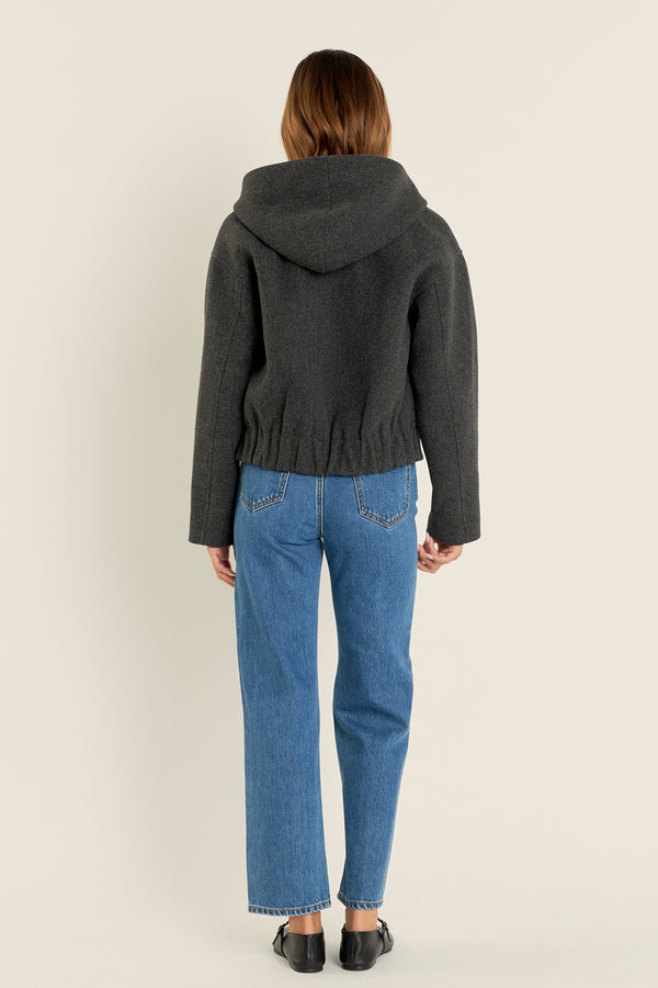 English Factory Hoodie Outer CHARCOAL