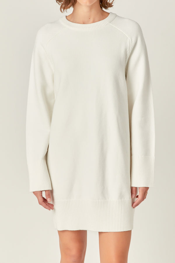 English Factory Knit Mini Dress CREAM