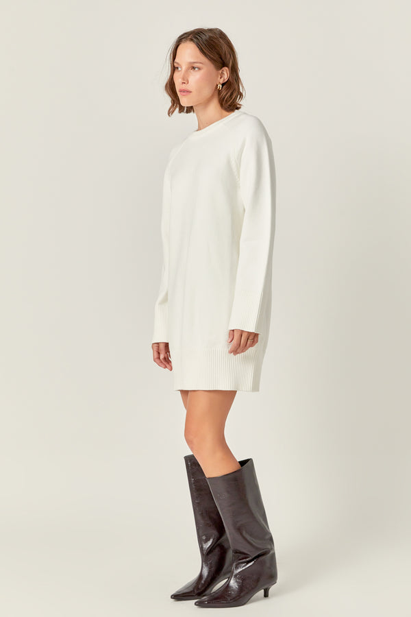 English Factory Knit Mini Dress CREAM