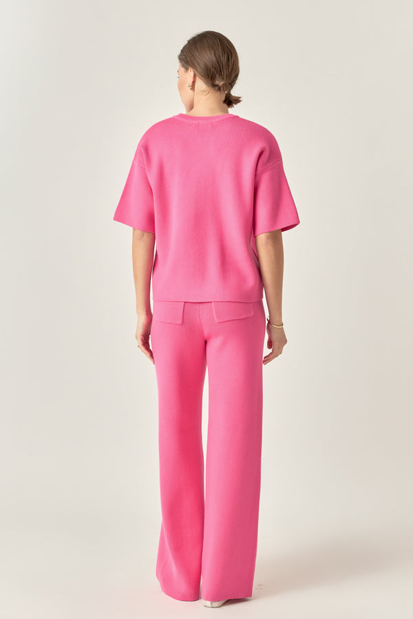 English Factory Knit Pants PINK