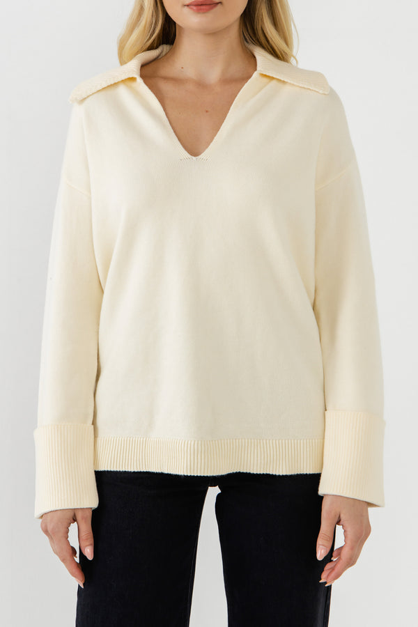English Factory Knit Pullover CREAM