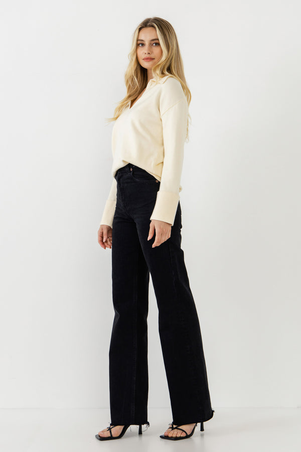 English Factory Knit Pullover CREAM