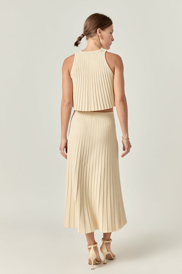 English Factory Knit Sleeveless Top IVORY