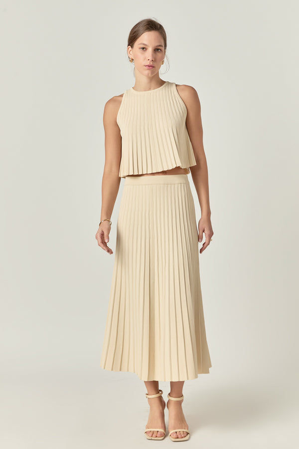 english factory Knit Sleeveless Top IVORY