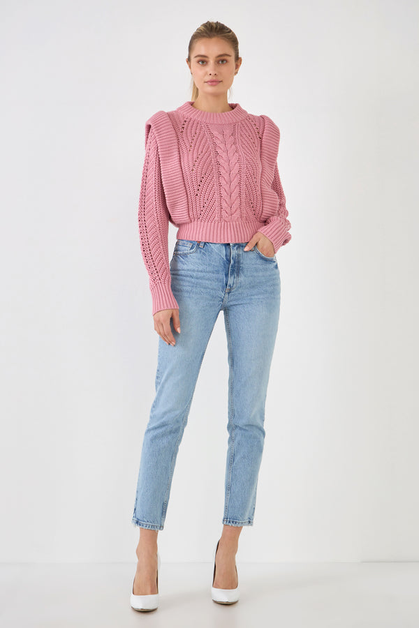 english factory Knitted Sweater DUSTY ROSE