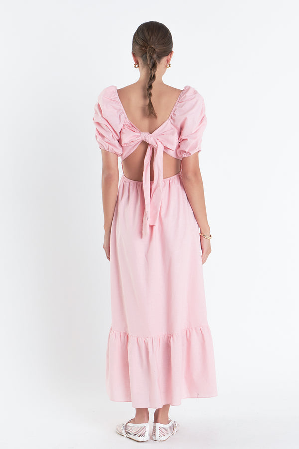 English Factory Linen Maxi Dress PINK