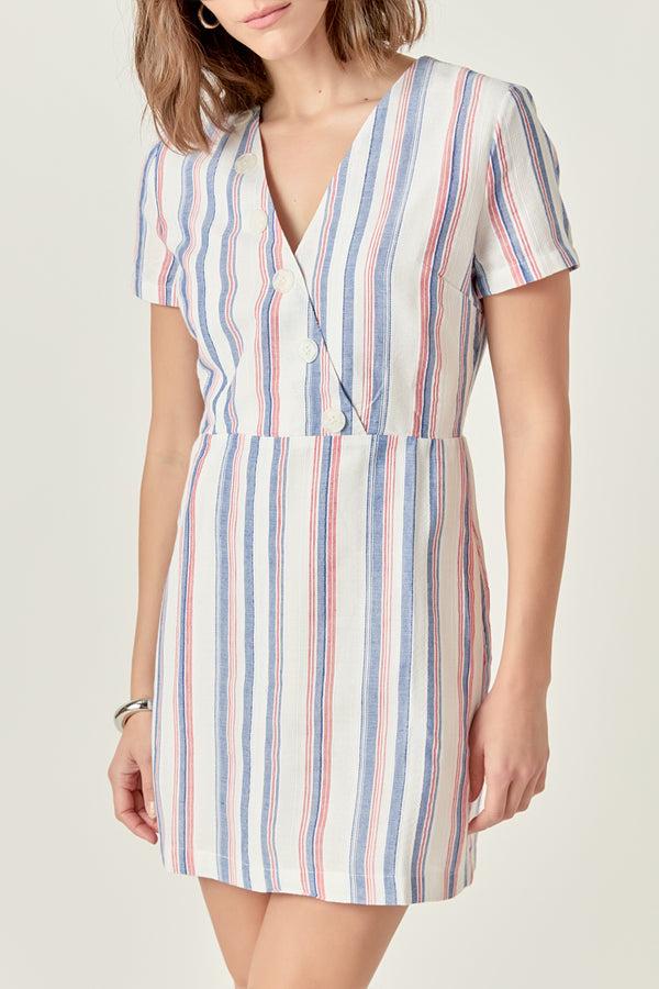 English Factory Linen Mini Dress MULTI