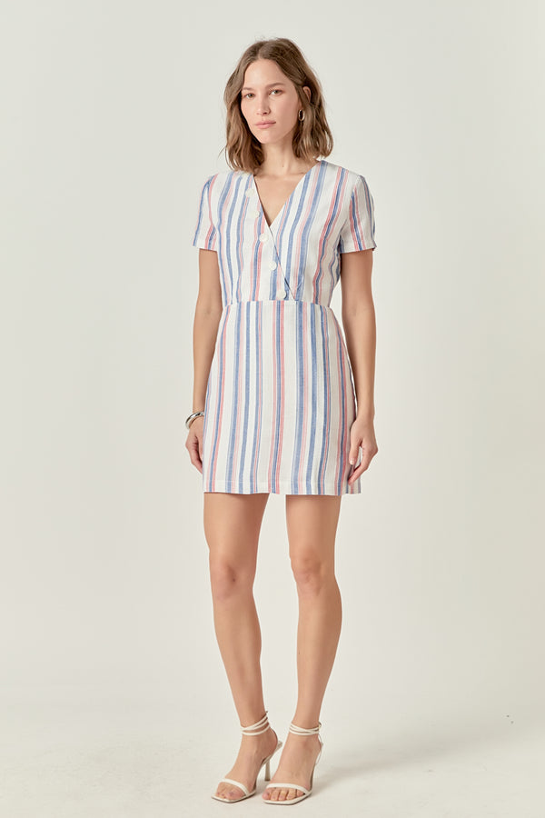English Factory Linen Mini Dress MULTI