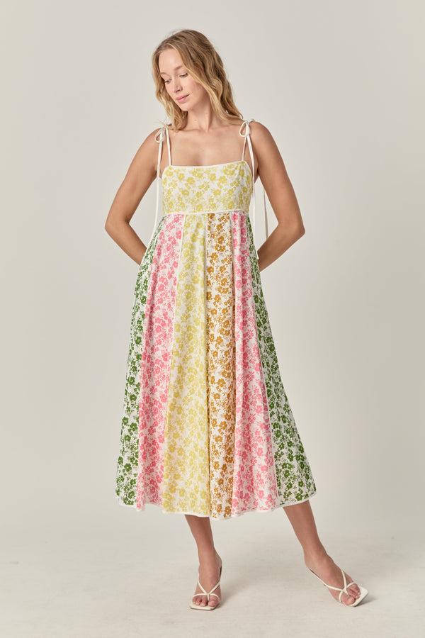 English Factory Maisie Colorblock Midi Dress MULTI