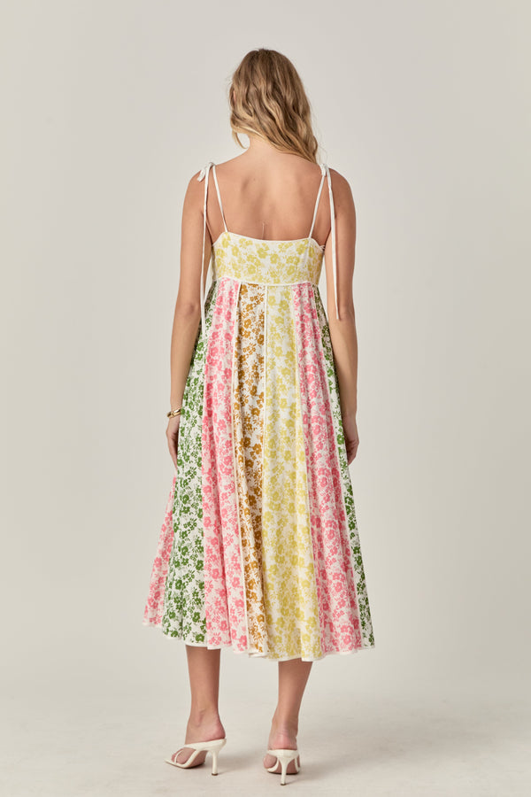 English Factory Maisie Colorblock Midi Dress MULTI