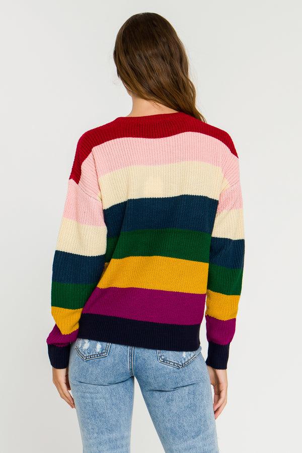 English Factory Multi-Colored Stripe Sweater MULTI