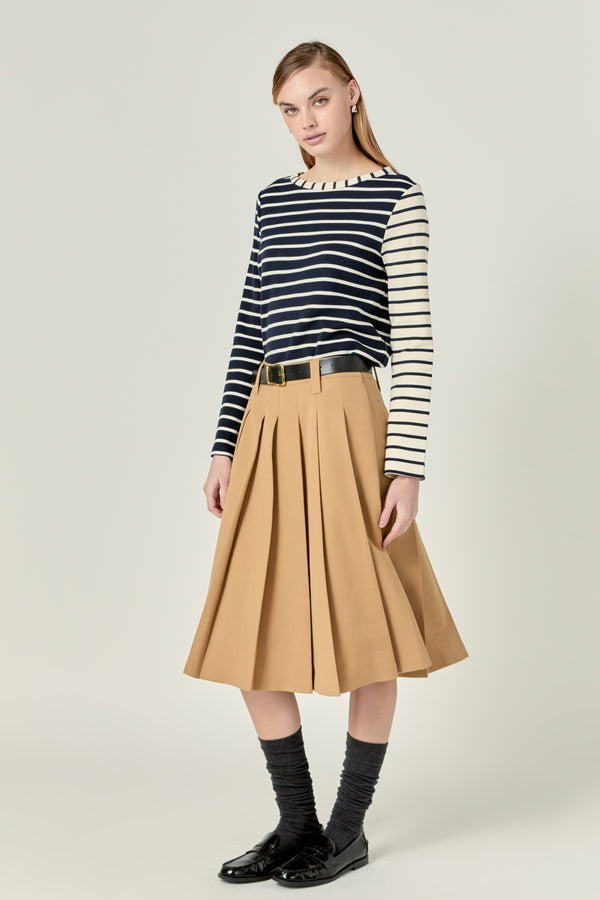 English Factory Multi Stripe T-Shirt NAVY MULTI