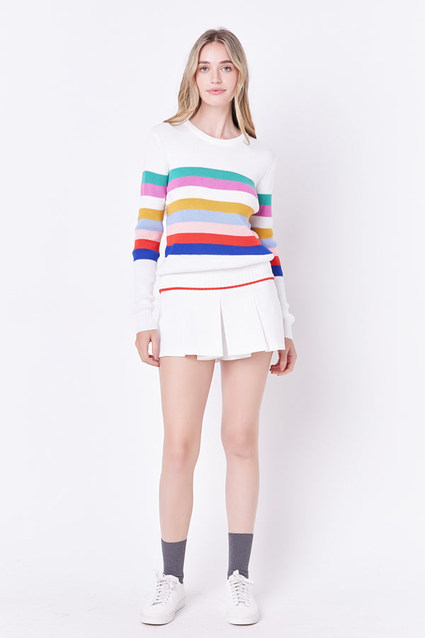 english factory Multi Striped Sweater MULTI