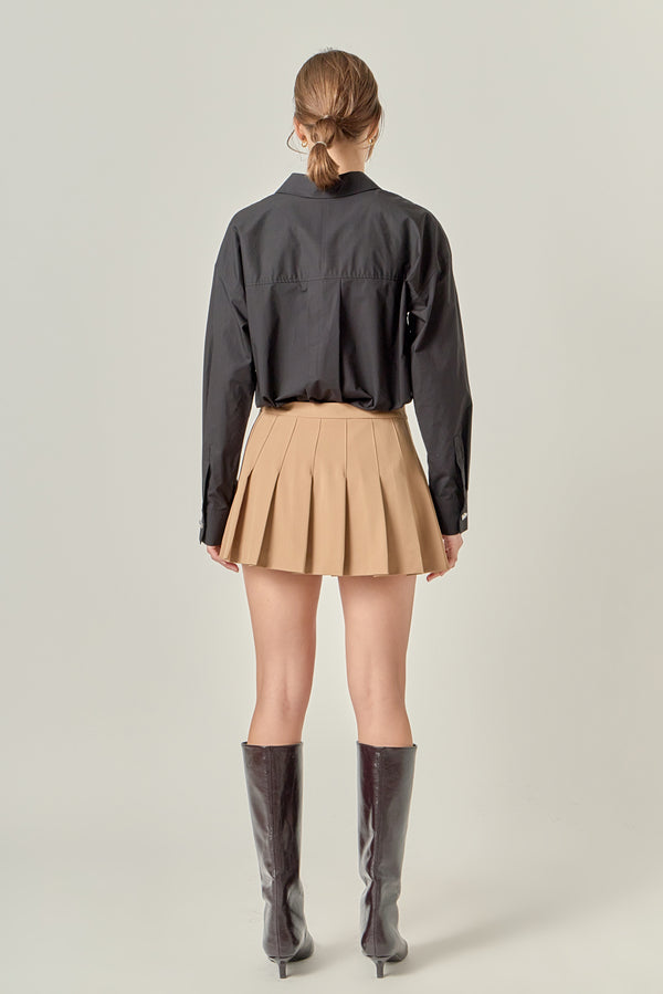 English Factory Oversize Collared Shirt BLACK