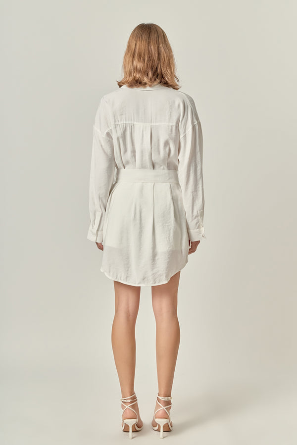 English Factory Oversize Long Shirts WHITE