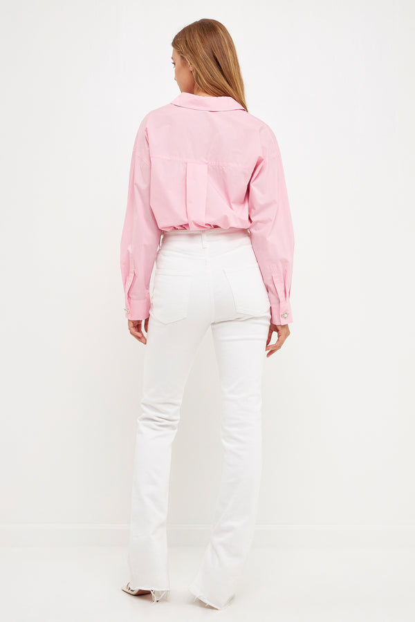 English Factory Oversized Collared Shirt PINK