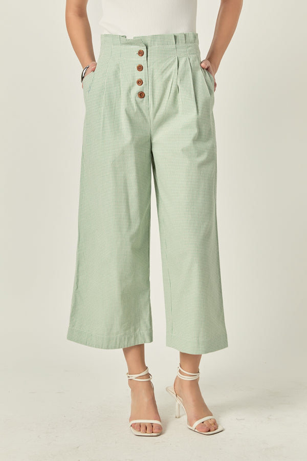 English Factory Pleated Easy Trousers GREEN