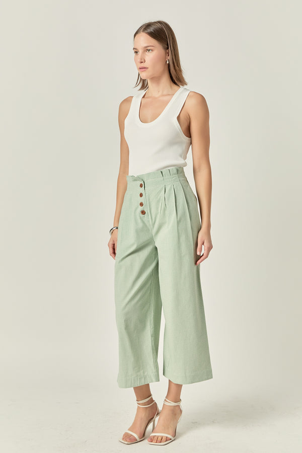 English Factory Pleated Easy Trousers GREEN