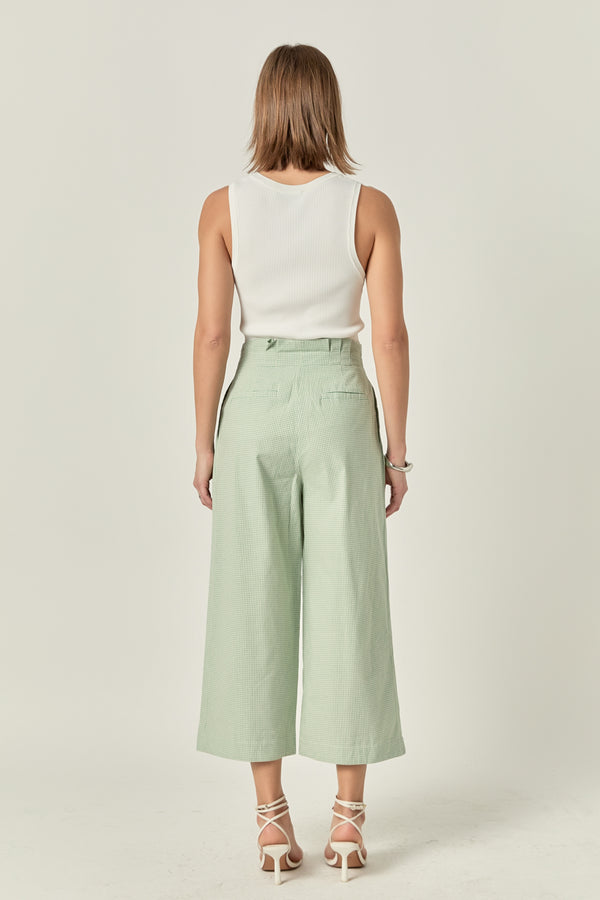 English Factory Pleated Easy Trousers GREEN