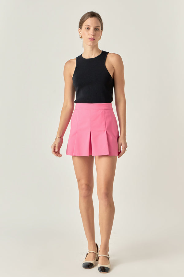english factory Pleated Mini Skort PINK