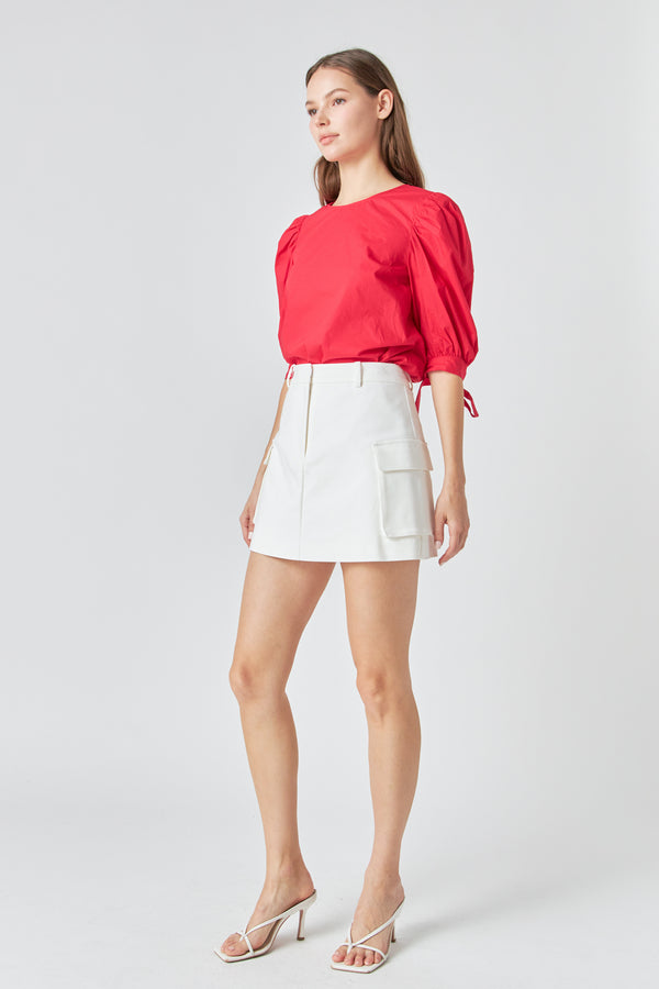 English Factory Pocket Detail Skort OFF WHITE