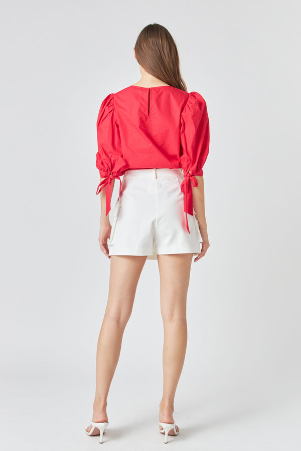 English Factory Pocket Detail Skort OFF WHITE