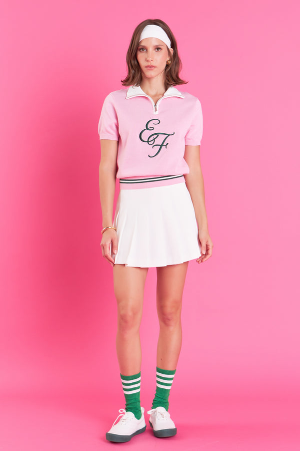 English Factory Polo Knit PINK