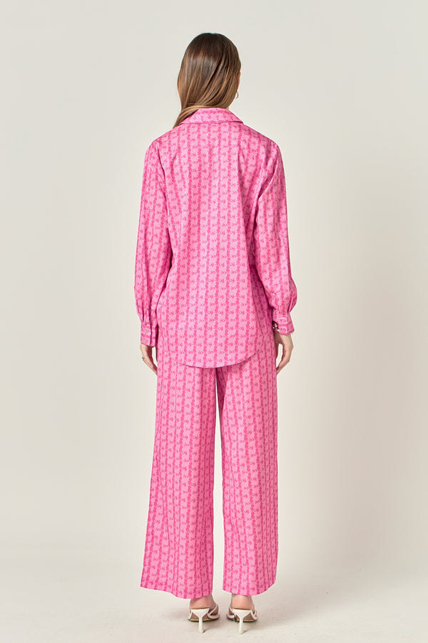 English Factory Printed Long Pants PINK