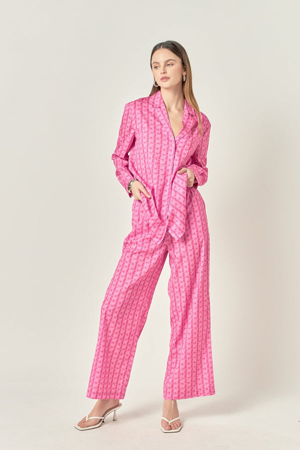 english factory Printed Long Pants PINK