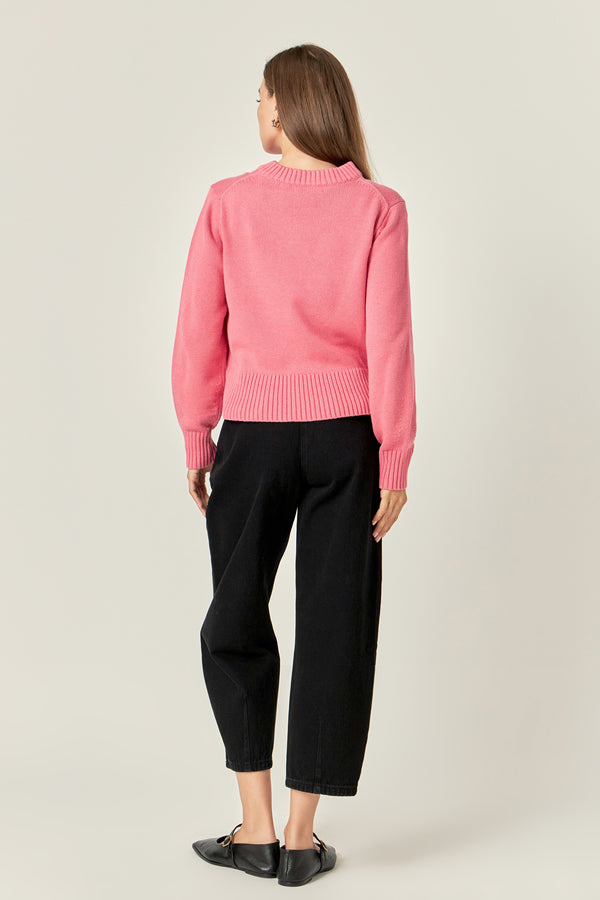 English Factory Relaxed Fit Pink Sweater PINK