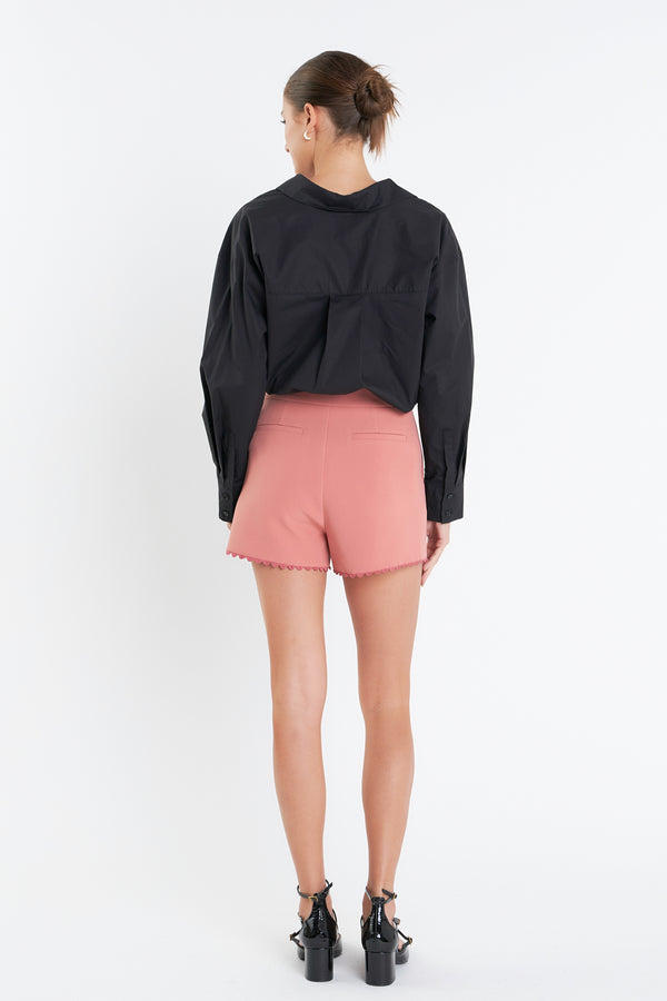 English Factory Rickrack Edge Short DUSTY ROSE