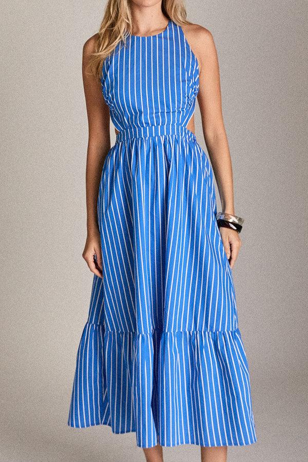 English Factory Riviera Stripe Dress BLUE STRIPE