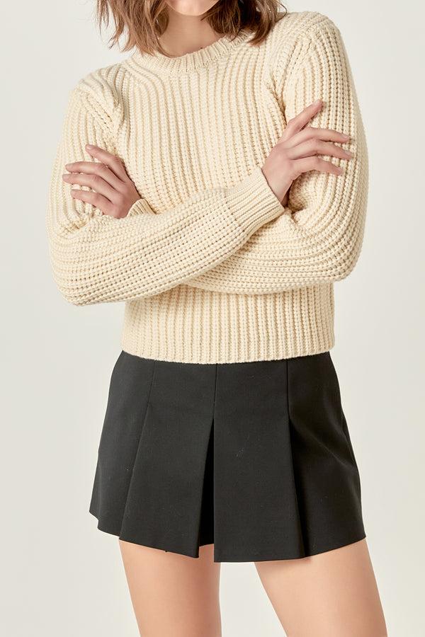 English Factory Round-neck Knit Sweater CREAM