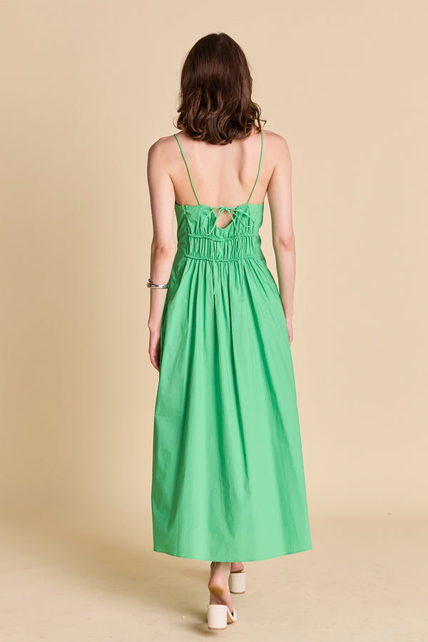 english Factory Sleeveless Midi Dress GREEN