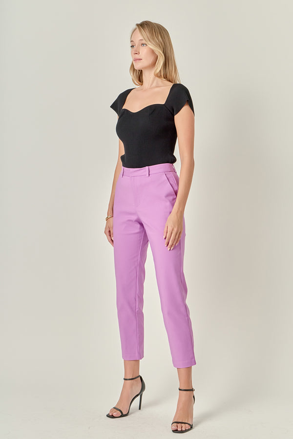English Factory Slim Cigarette Trousers LILAC