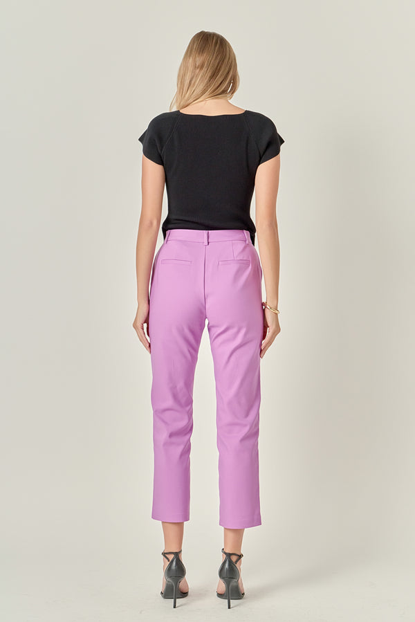 English Factory Slim Cigarette Trousers LILAC