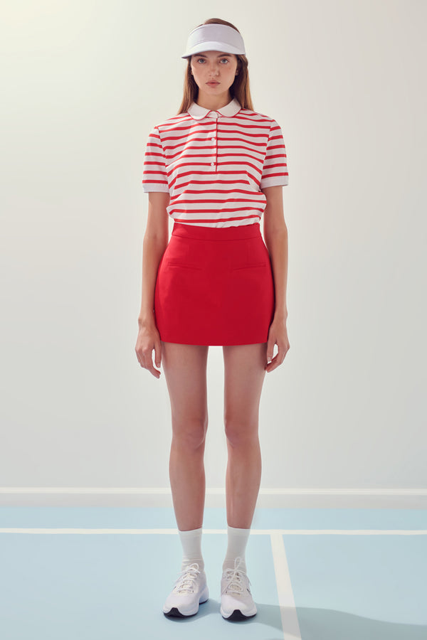 English Factory Sportswear Knit Polo Shirt RED