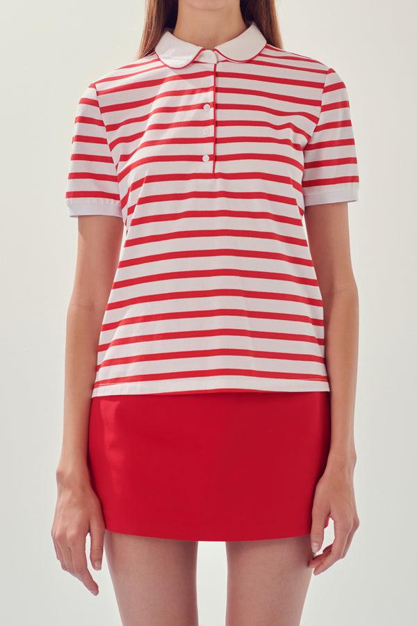 English Factory Sportswear Knit Polo Shirt RED