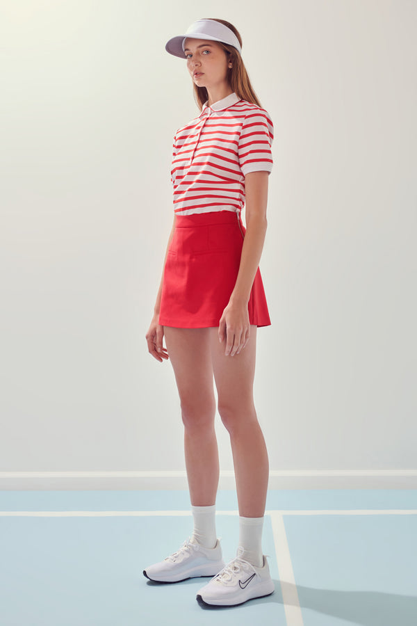 English Factory Sportswear Knit Polo Shirt RED