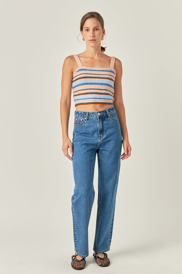 english factory Stripe Knit Tank Top MULTI