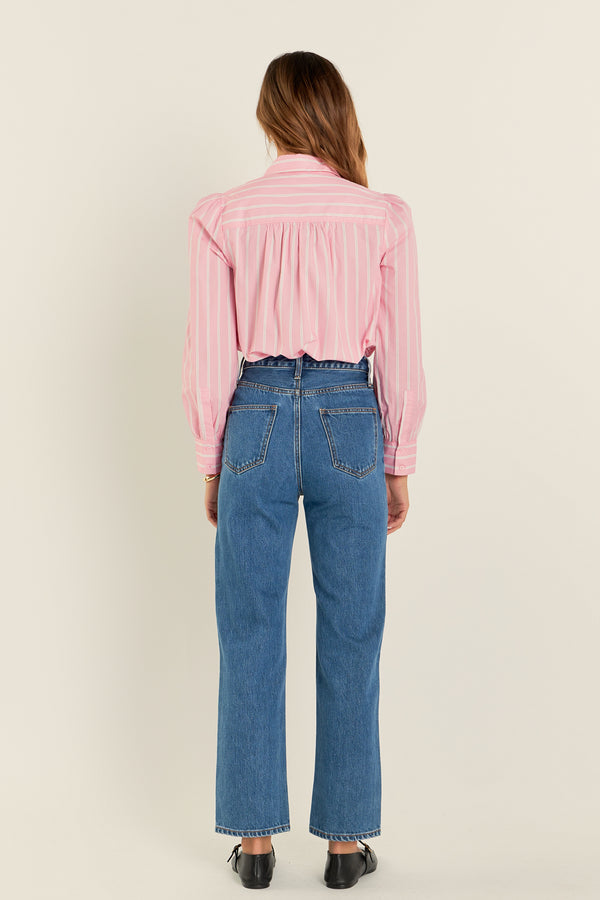 English Factory Stripe Shirt In Pink PINK MULTI
