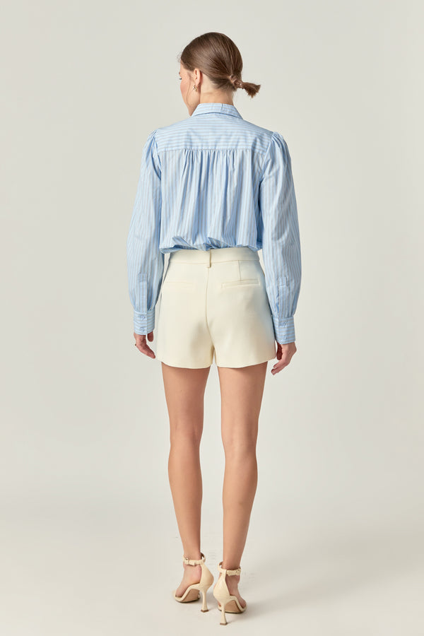 English Factory Stripe Shirt POWDER BLUE