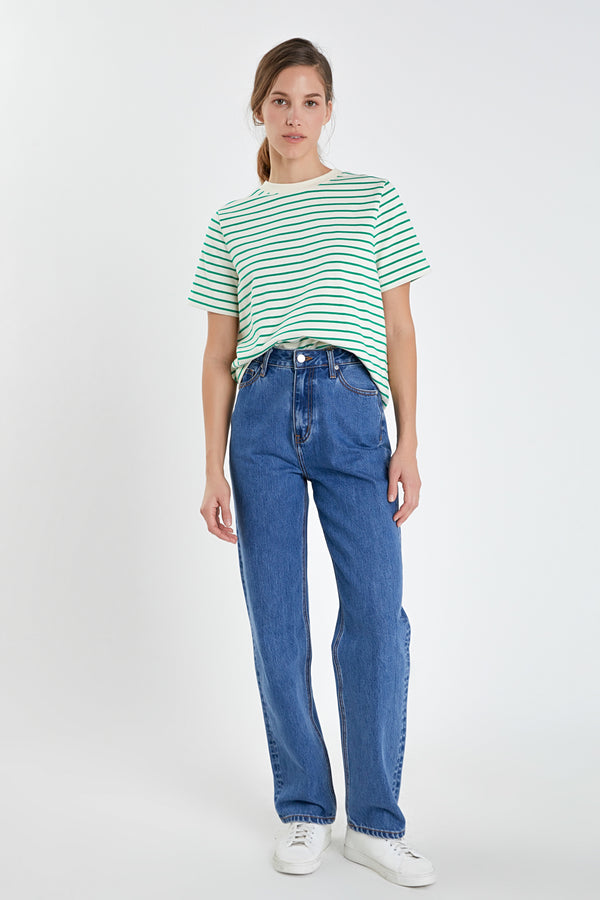 english factory Stripe T-shirt GREEN